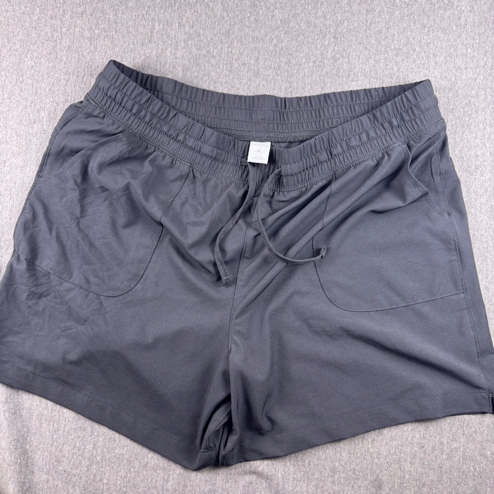BCG Mens Athletic Workout‎ Shorts Black XL Elastic Drawstring Pockets 10659191